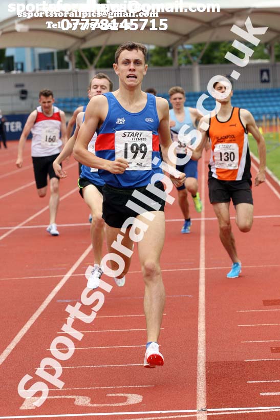 Mens under-20s 800 metres, Northern Senior and Under-20s Champs., SportsCity, Manchester. Photo: David T. Hewitson/Sports for All Pics